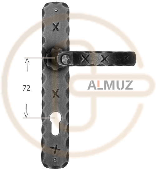 Klamka Jarboj 1091 - rozstaw 72 mm